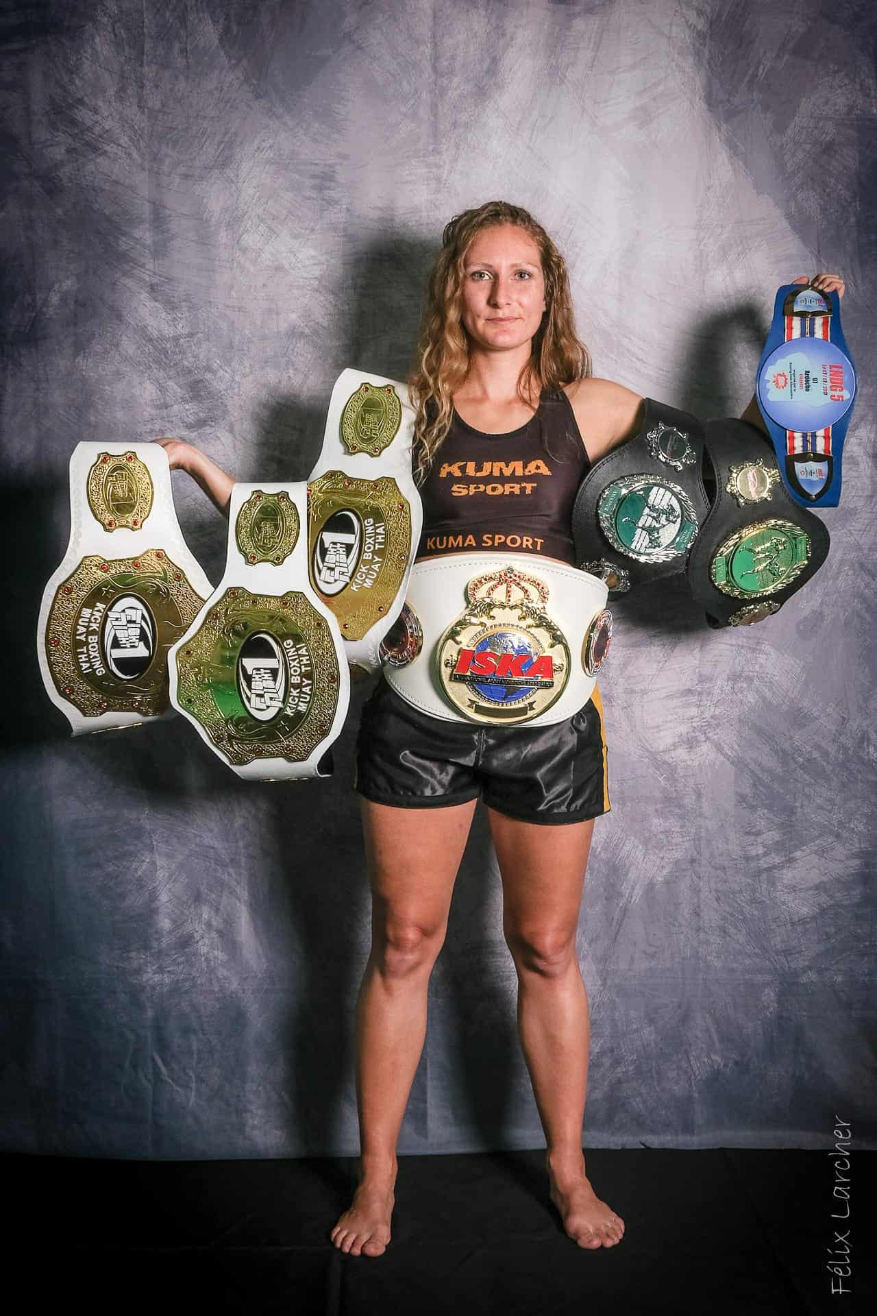 Eva Guillot, championne d'Europe professionnelle ISKA